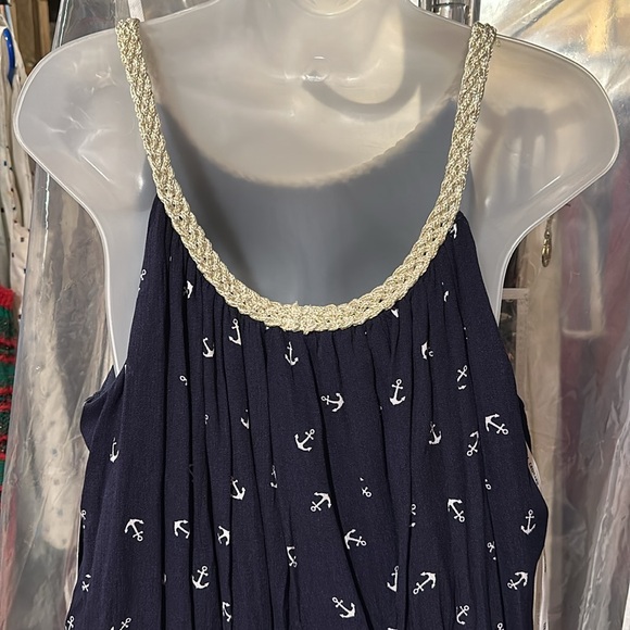 SOLD NWT super cute anchor dress with gold “rope” detail at the neck - Picture 3 of 6